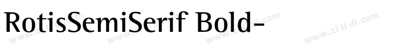RotisSemiSerif Bold字体转换
